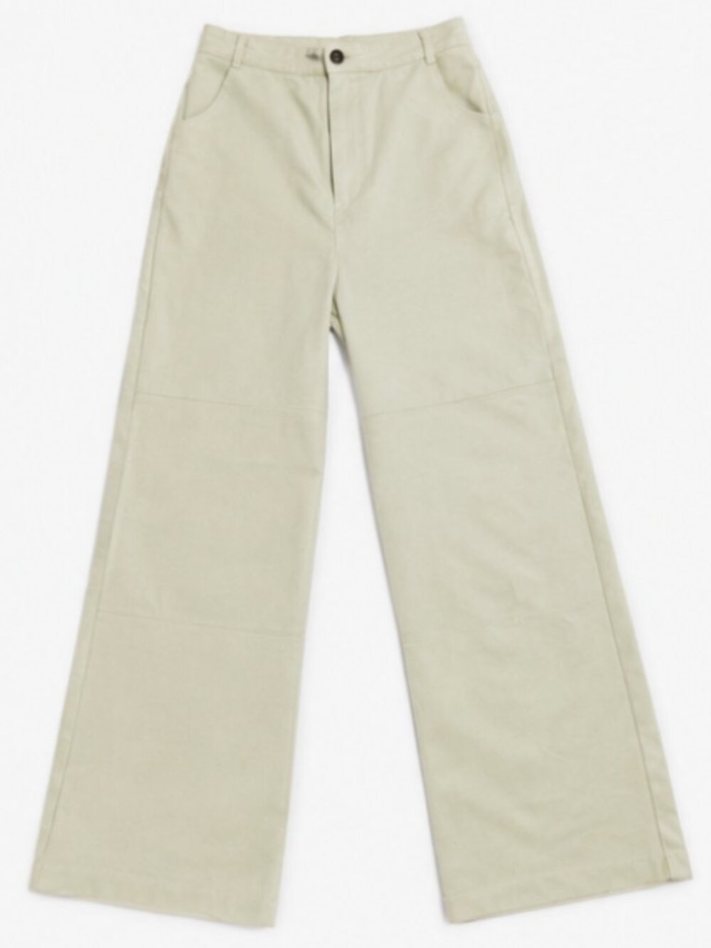 Top Shop Light Green High Waist Flare Pants